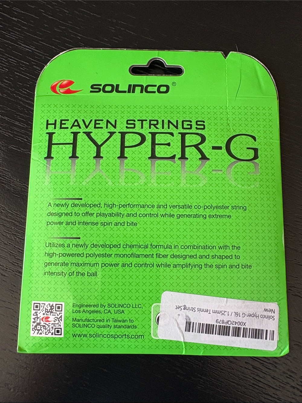 Hyper-G Tennis String - Neon Green - Picture 2 of 2
